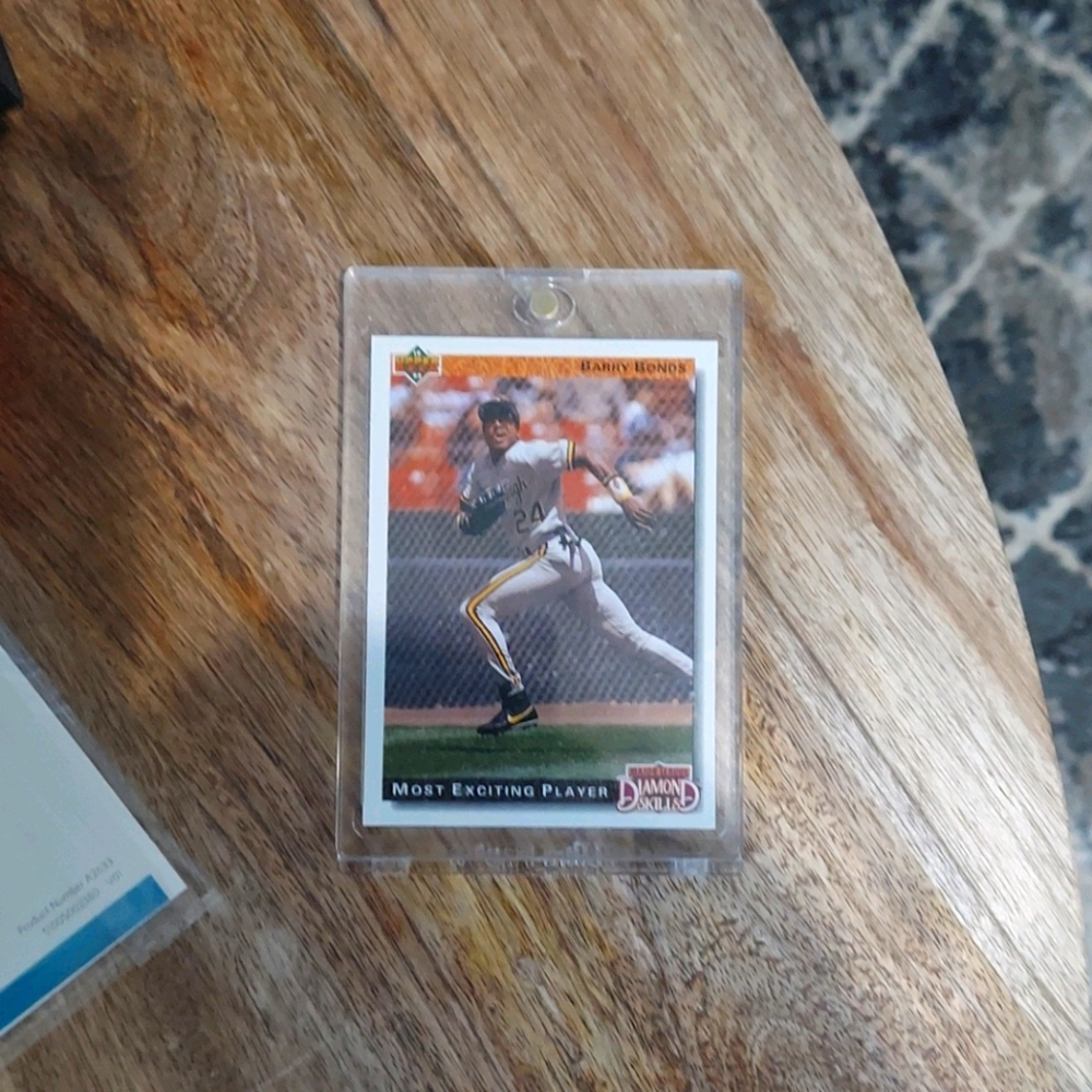 Barry bonds 1992 upperdeck baseball card